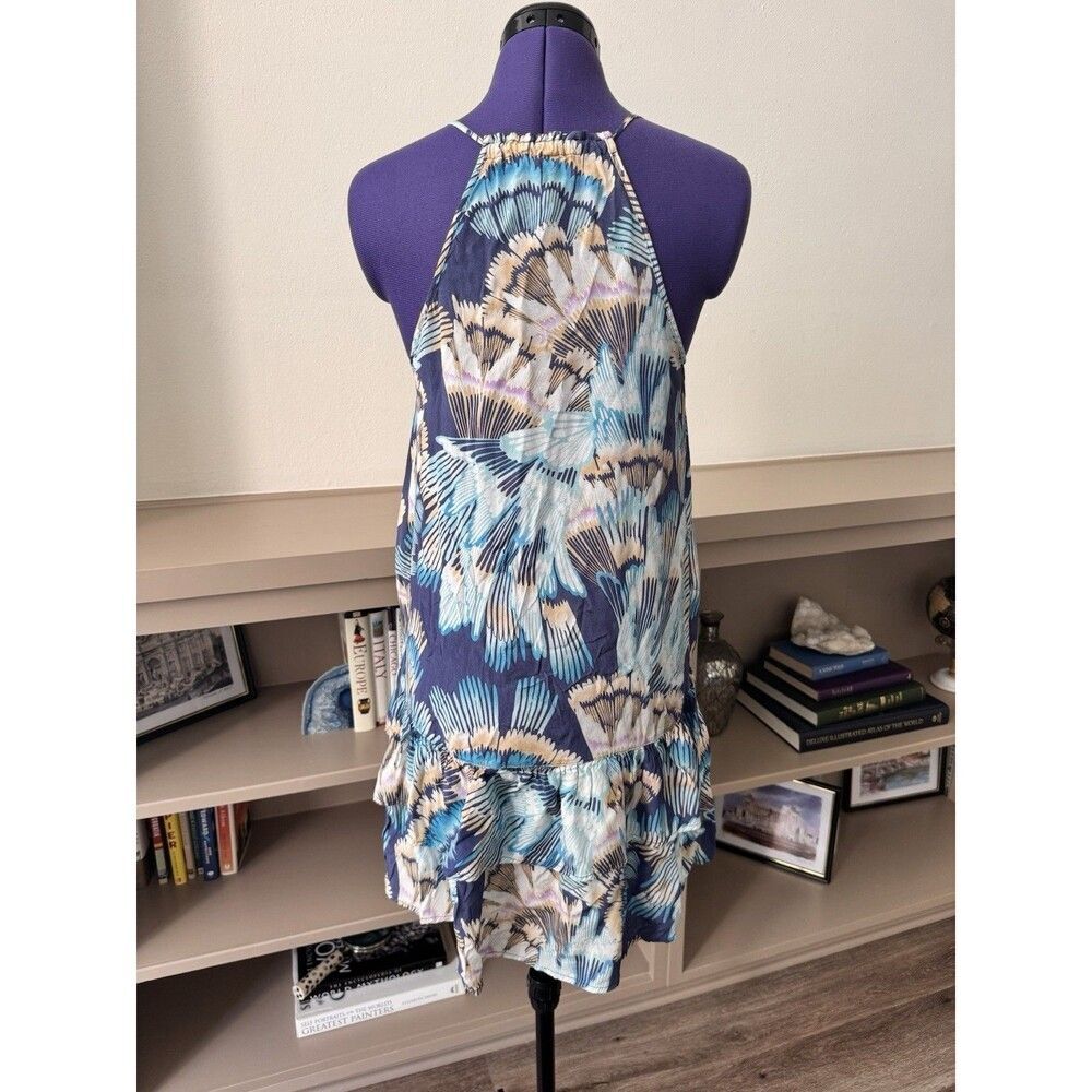 Free People Tropical Tiered Ruffle Dress XS Pockets - Picture 3 of 9